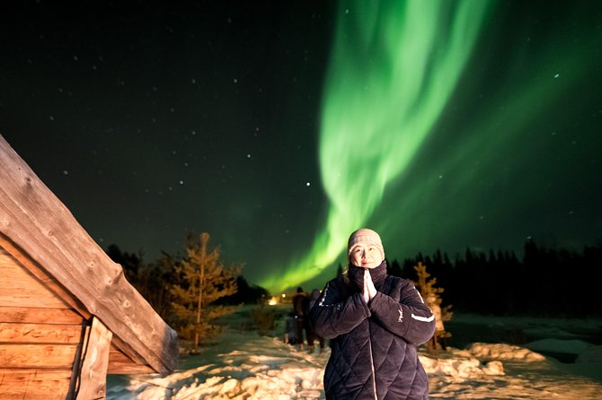 Arctic lake Aurora Hunt, in a cozy Lappish Tipi - Cozy Lappish Tipi Time: Warm Food, Hot Drinks, and Real Pause