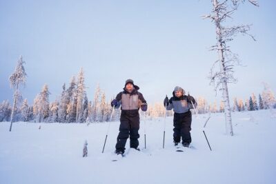 Backcountry skiing adventure