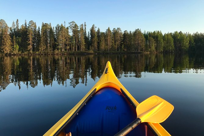 Canoe Trip in Lapland - The 3-Hour Flow: Pickup, Paddling Lesson, Campfire Finale