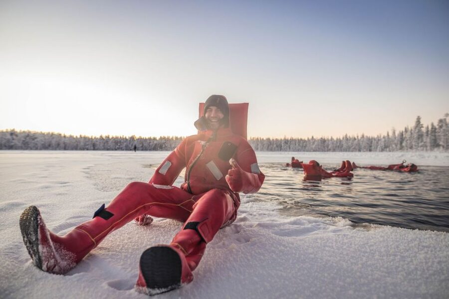 Daytime Ice Floating Rovaniemi, Frozen Lake Experience - The Small Details That People Appreciate Most