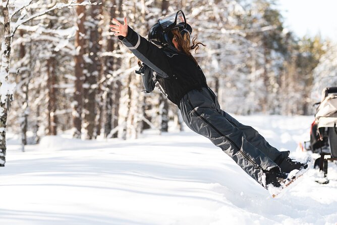 Family Snowmobile Safari from Santa Claus Village - Campfire BBQ and hot berry juice, the warm reset your family needs