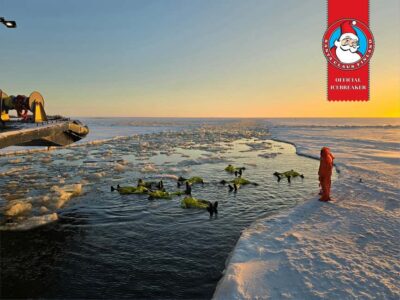 Icebreaker Sampo Cruise with Ice Floating