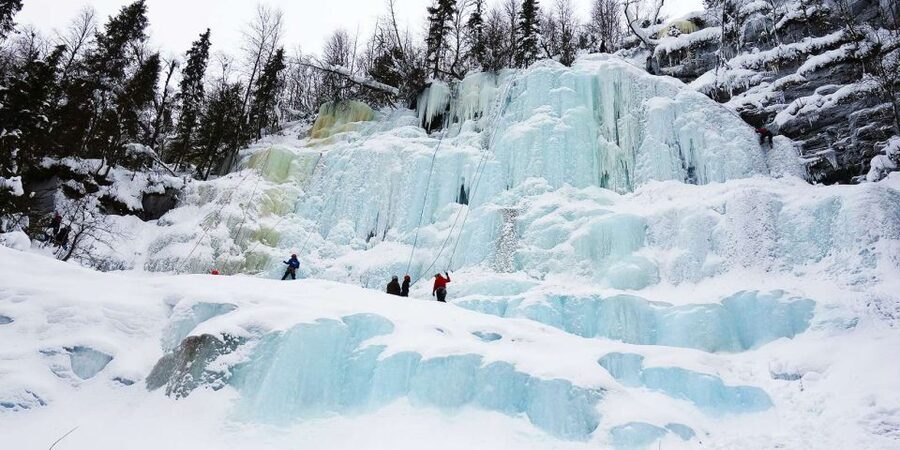 From Rovaniemi: Korouoma Frozen Waterfalls Small-Group Hike - Frozen fairy waterfall sightseeing stops, what you will actually see