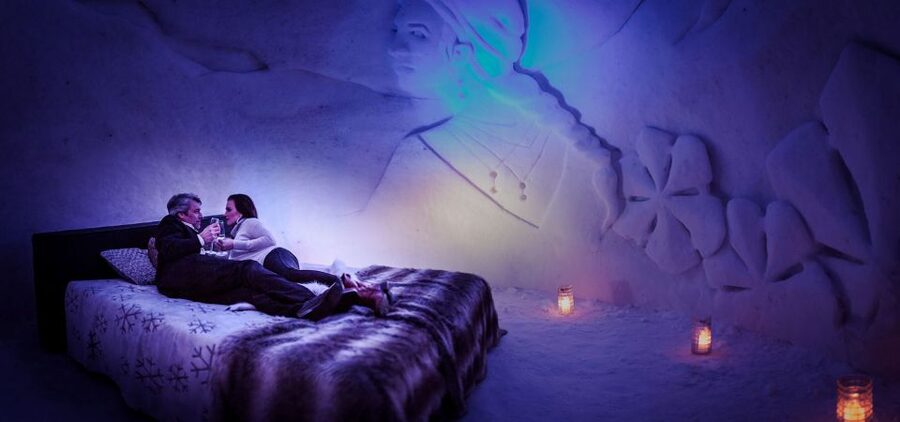 From Rovaniemi: SnowHotel Visit with Ice Restaurant Dinner - Walking the Ice Rooms and understanding the rebuild