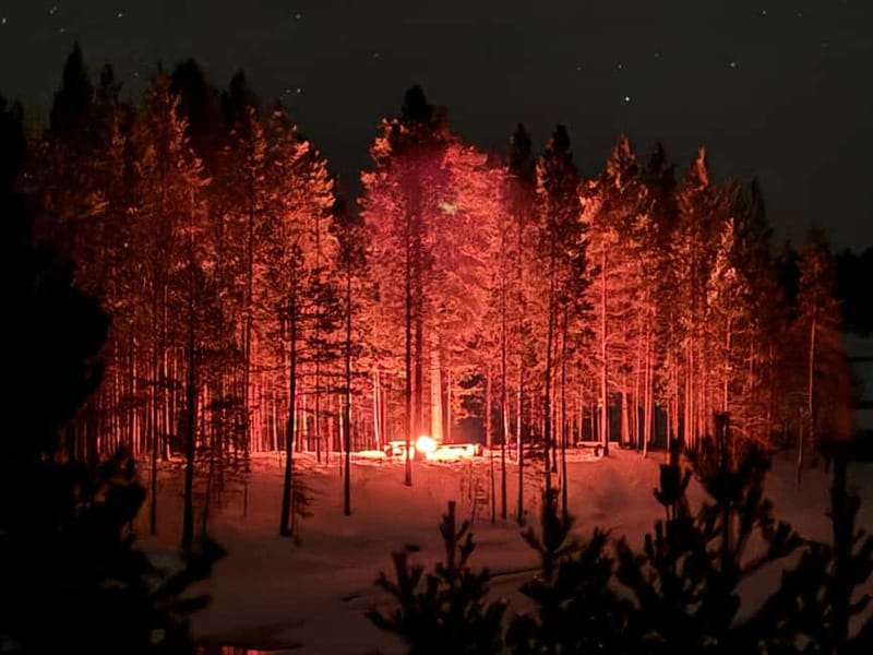 From Saariselkä/Inari: Aurora Hunting Tour, campfire&snacks - How the hunt plays out on the road, including Paatsjoki options