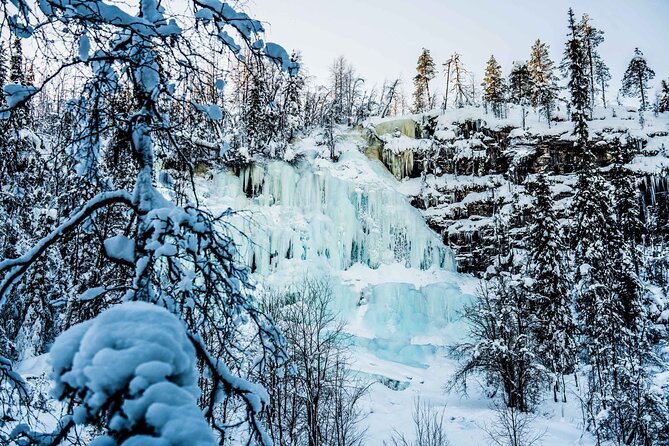 Frozen Waterfalls of Korouoma Canyon tour with Pro Photos & BBQ - The Korouoma Canyon hike plan, from first ice stops to the top viewpoint