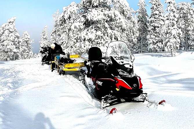 Full Day Activity with Snowmobiles in Rovaniemi - Hot tub under the northern lights view: calm, then hope