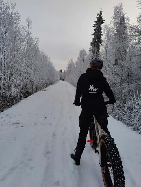 Guided Fatbike Tour in Ivalo - Fatbikes on Ivalo River, with Vuopaja side channels as the star