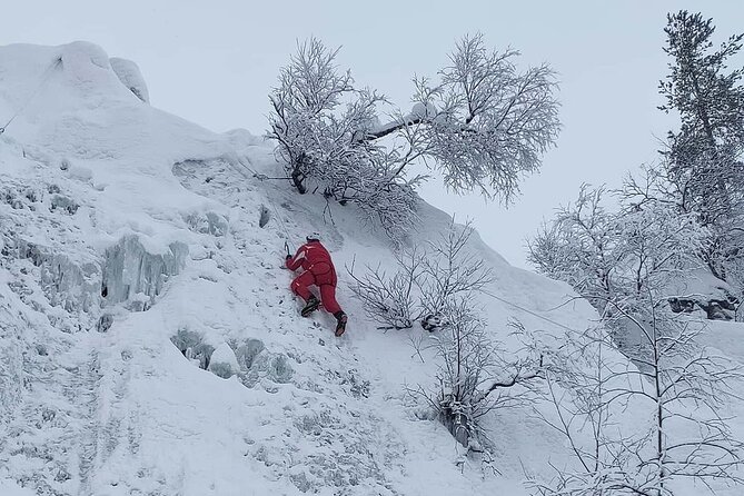 Guided Ice Climbing Activity in Pyhä - The Bonfire Break Is Not an Afterthought