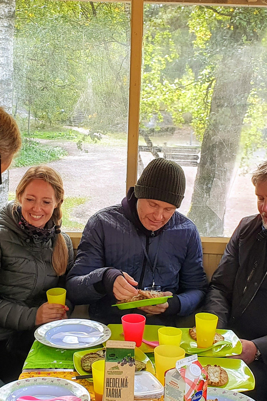 Helsinki: Bike or E-Bike Tour, BBQ, Sauna, Parks, and Forest - BBQ time: vegetarian Finnish comfort food, not a sad compromise