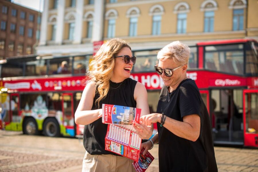Helsinki: Hop-On Hop-Off Bus and Sightseeing Boat Tour - Bus stop 1 in the city center, and how the hop-on hop-off rhythm helps you