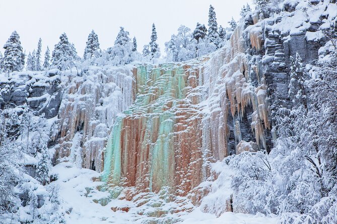 Hike to Frozen Waterfalls of Korouoma Including BBQ Lunch from Rovaniemi - The frozen waterfalls hike: steep, slippery, and breathtaking