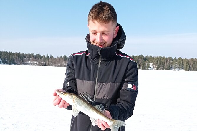 Ice fishing experience with Backpacker Helsinki Tour - Species targets: perch, pike, and pike-perch