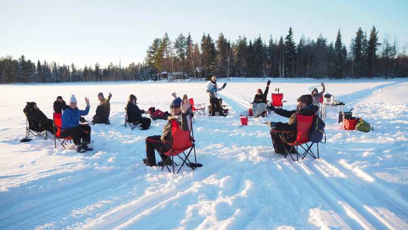 Ice fishing program in Lapland - Ice Fishing on Palojärvi Lake, the Lapland kind