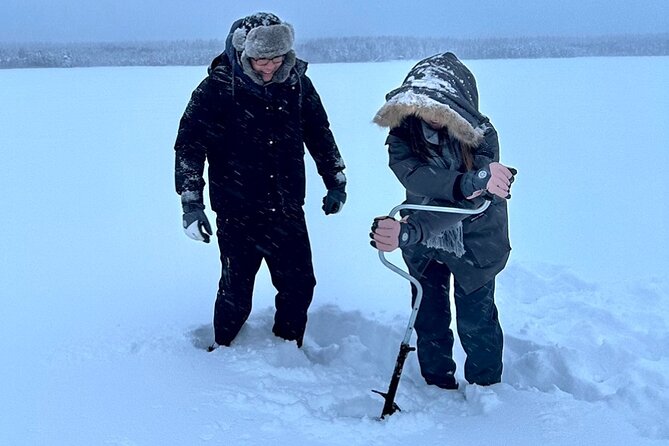Ice Fishing with Snowmobiles - Pickup, Mobile Ticket, and Group Size: The Comfort Factor