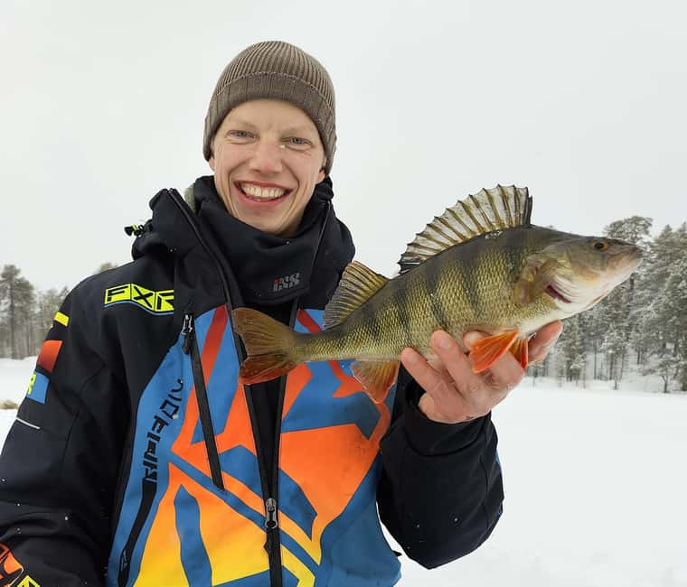 Inari: 2 hour Ice Fishing at Lake Inari - Riding out on a snowmobile sledge (and why it’s more comfortable than it sounds)