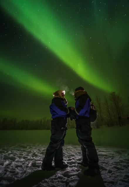 Ivalo: Lake Inari Northern Lights Tour w/ Reindeer & Dinner - Tina and Tapio’s Island: Teepees, a Wooden Cottage, and Campfire Warmth