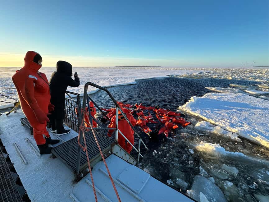 Kemi: Icebreaker Arktis Cruise with Ice Floating - SnowCastle check-in: where you actually win or lose time