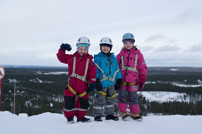 Kid’s Ice Climbing Adventure in Pyhä-Luosto, Finland - The Tajukangas climb route: what kids actually do on the ice