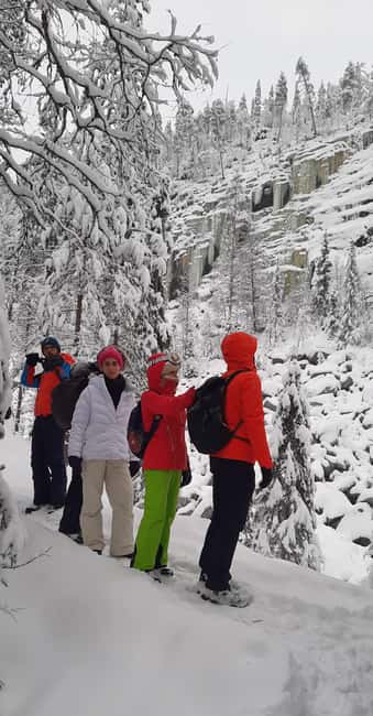 Korouoma Frozen Waterfalls - A Fairy Loop Hike at Canyon - English Guide Quality: Why Dimitar and Kristaps Matter
