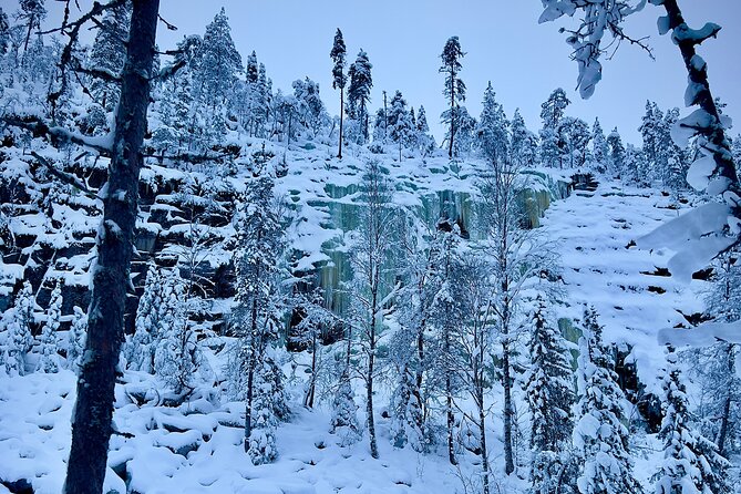 Korouoma Frozen Waterfalls Hiking Tour - The guided route to three frozen waterfalls