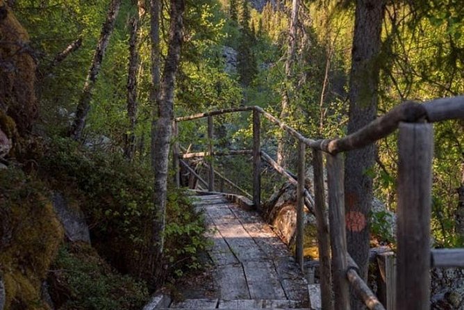 Korouoma National Park & Frozen Waterfalls Adventure - Entering Korouoma Canyon: frozen falls in the Posio wilderness
