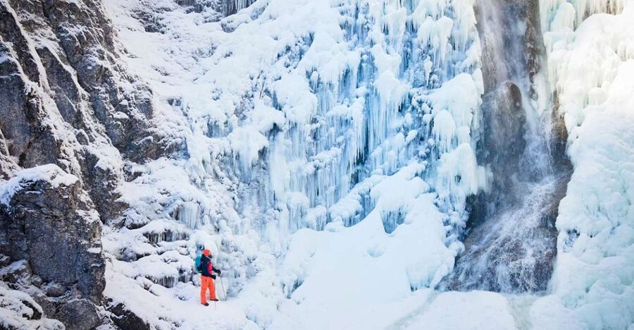 Lapland: The Frozen Waterfalls of Korouoma Tour - The 7.5-Hour Hike: Thick Snow Forests and the 14 Frozen Falls