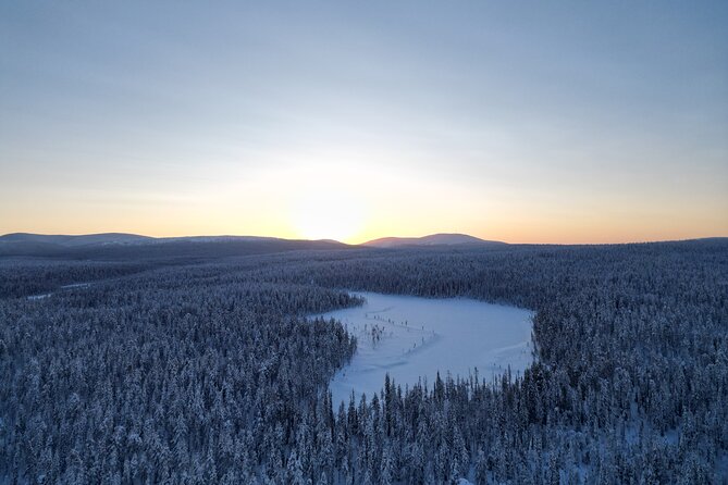 Lapland Wilderness Adventure - Explore Wild Arctic Trails - Stop 2 in Äkäslompolo, the blue-light village gateway