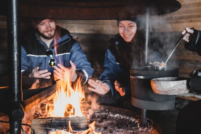 Lappish Lunch Break -Snowmobiling, ice fishing and tasty food - Cutting Your First Ice Hole: How the Ice Fishing Lesson Really Works