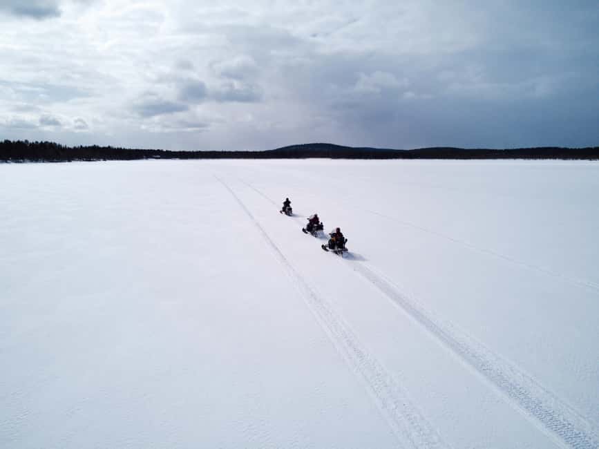 Levi: 2.5-Hour Snowmobile Safari (option to buy 360 video) - Reindeer Farm to Private Trails in Levi: How This Snowmobile Safari Plays Out