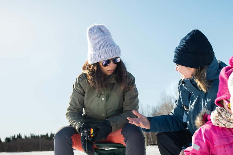 Levi: Arctic Ice-Fishing Experience - If you catch a fish: cooking it over the open fire