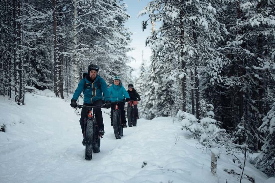 Levi: E-Fatbike Adventure in Snowy Forest - Riding the Snow Forest: The Flow You Feel on Every Turn