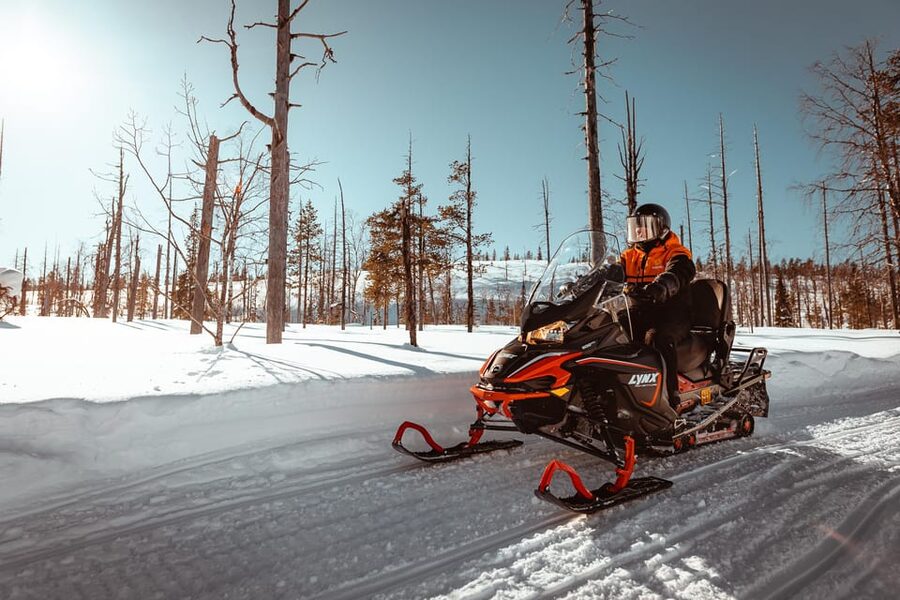 Levi: Full Day Snowmobile Safari to Wilderness - The backwoods route: less-used tracks and real photo moments