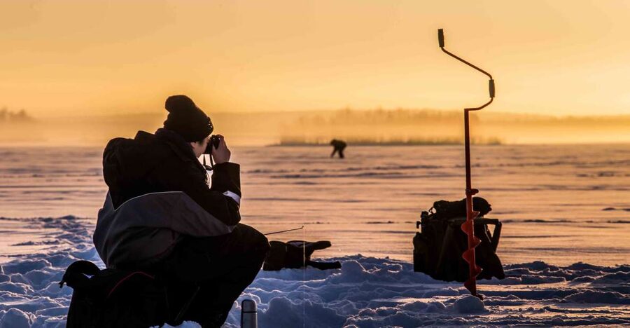 Levi: Ice Fishing on a Frozen Lake - Why this Levi ice fishing trip is more than a winter activity