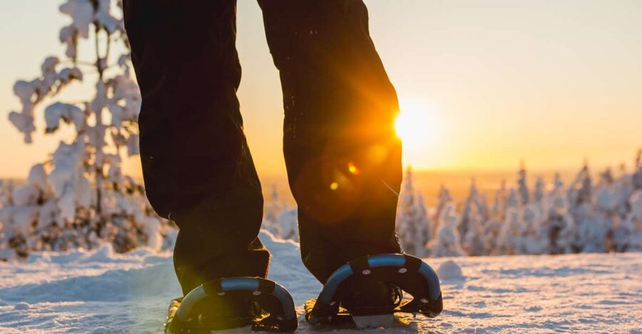 Levi: Scenic Levi Snowshoe Trip - The mid-route hot drink stop is the payoff