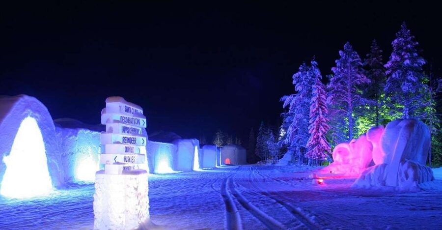 Levi: Snow Village Guided Tour - Ice Hotel and Chapel: the sculptures that make the photos look real