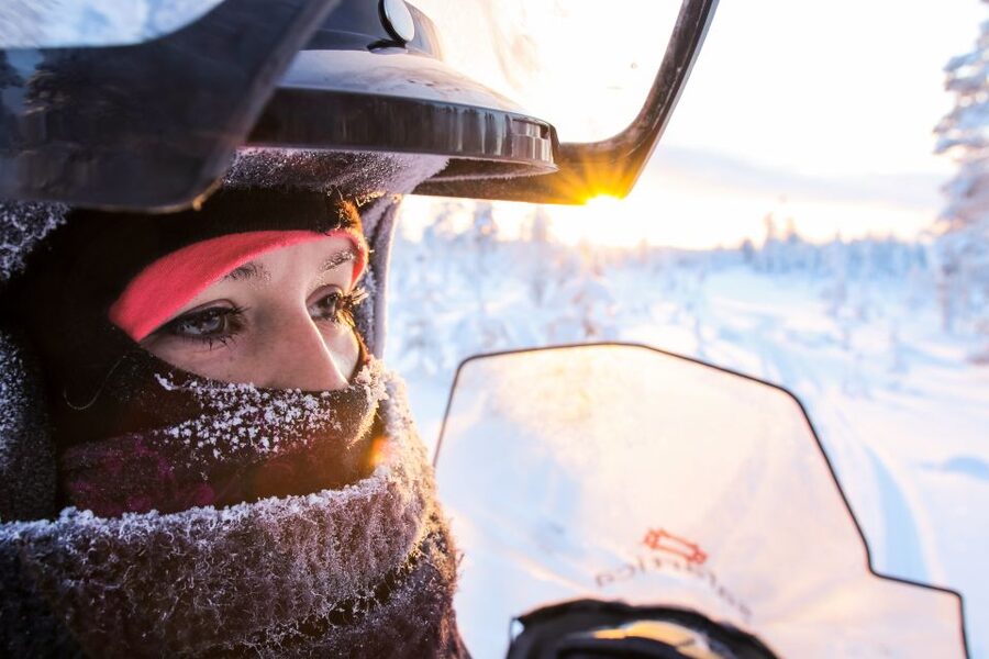 Levi: Snowmobile Safari for Adults - Getting ready: winter clothing, driver rules, and realistic safety