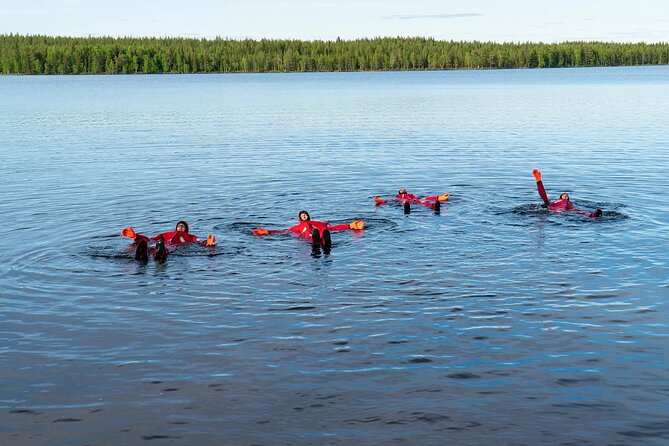 Midnight Sun Floating Experience in Forest Lake - Why this midnight sun floating feels different in Rovaniemi