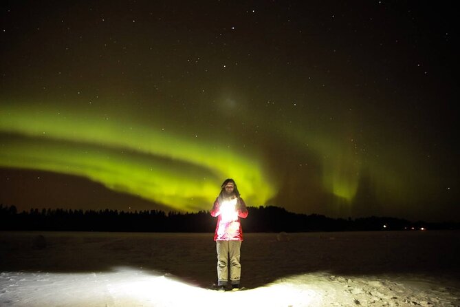 Northern lights hunting photo tour with bbq; small groups - What to Pack for Cold Nights on Ice and Frozen Water