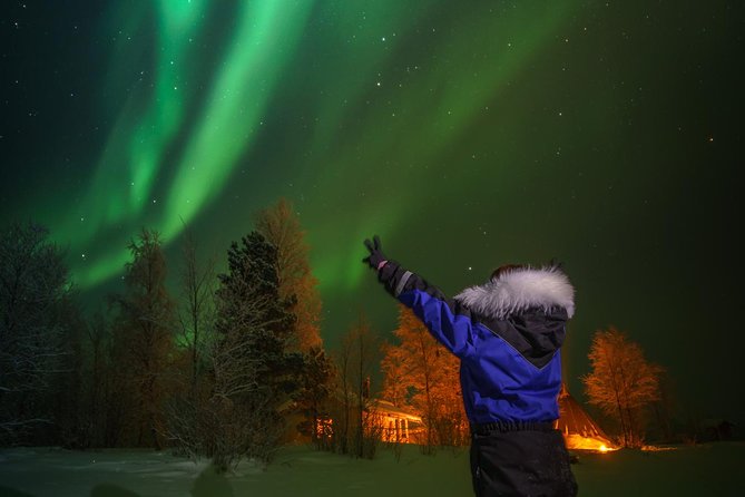 Northern lights tour to Lake Inari from Ivalo, Reindeers & Dinner - Getting Out Of Ivalo: Warm Gear, Minibus Transfer, And Koppelo Quiet