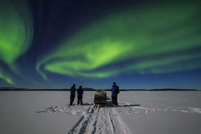 Northern lights tour to Lake Inari from Ivalo, Reindeers & Dinner - The Island Stop: Open-Fire Blackberry Juice, Dinner In A Lapppish Teepee, And Aurora Alerts