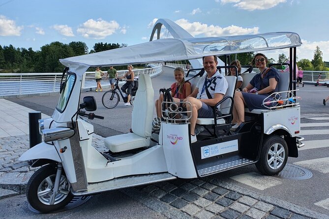 Private TukTuk guided Tour in Helsinki 2,5 hrs - Katajanokka’s Jugend streets and a maritime view from the pier