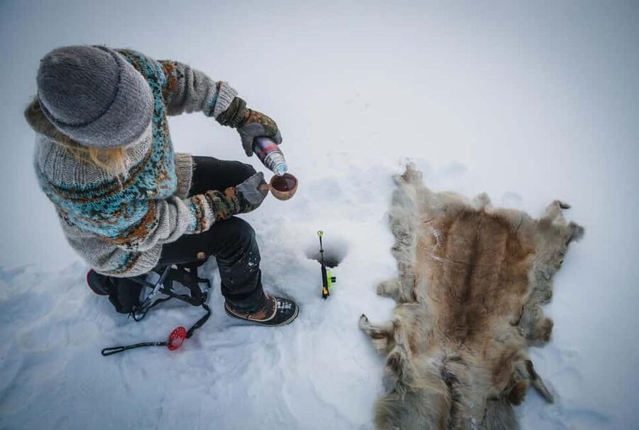Pyhä: Ice Fishing Experience at Frozen Lake - Fishing technique as “Finnish meditation” in motion