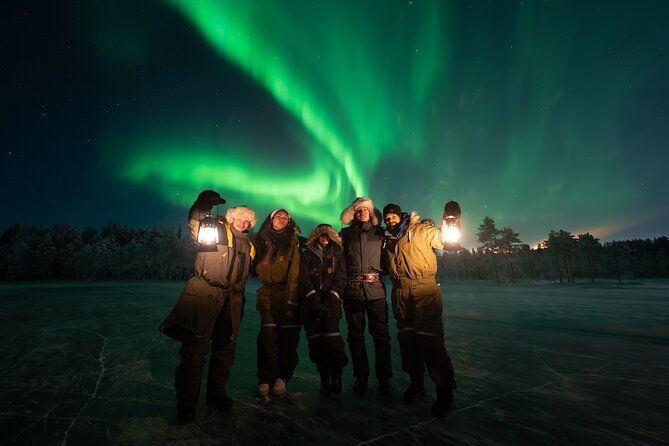 Ranua Lupland Aurora Activity Park - After Dark Adventure - The winter pond at night: what the evening actually feels like