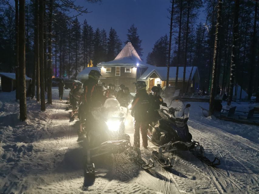 Rovaniemi: Aurora Borealis Snowmobile Safari with Campfire - The late-night ride: about 2 hours of snowmobiling