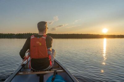 Canoe Trip under the Midnight Sun