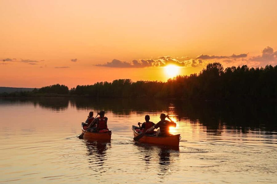 Rovaniemi: Canoe Trip under the Midnight Sun - Optional swim time: warmer water than you expect, but stay sensible