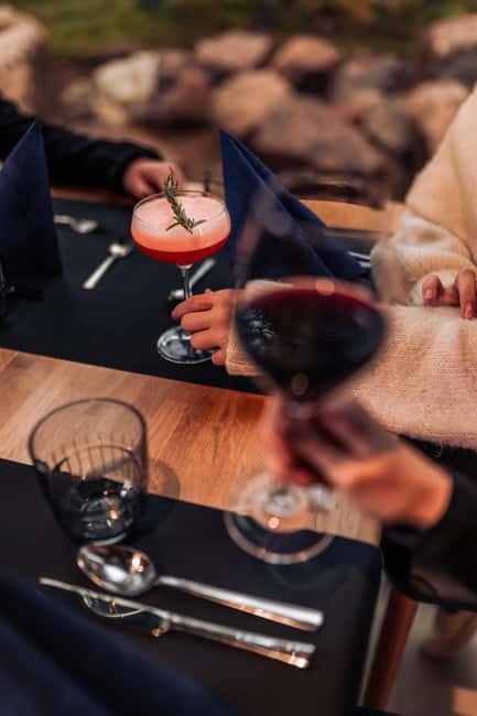 Rovaniemi: Daylight Forest spa,outdoor hot tubs and lunch - Lunch in Rovaniemi winter: warm, local, and part of the point