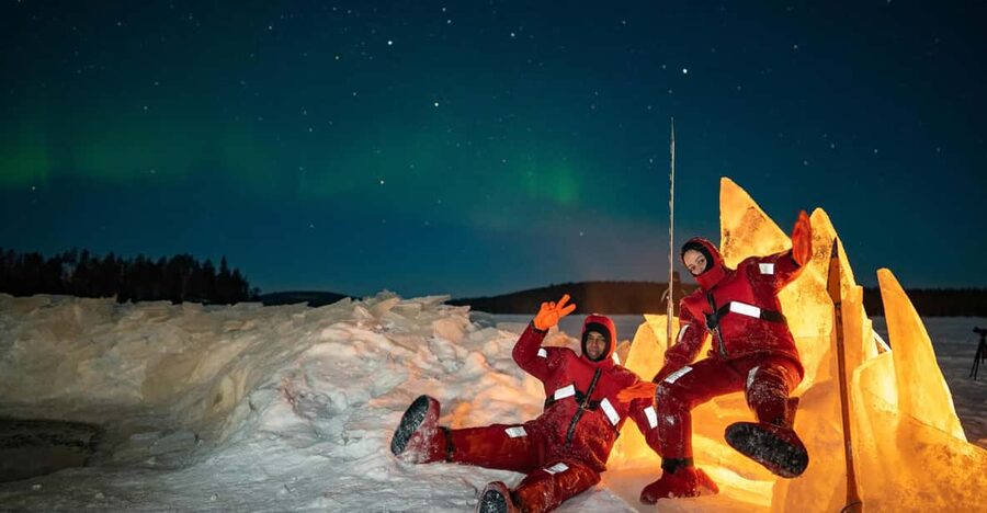 Rovaniemi: Ice Floating in Forest Lake with Aurora Borealis - Northern Lights reality check: can you actually see them?