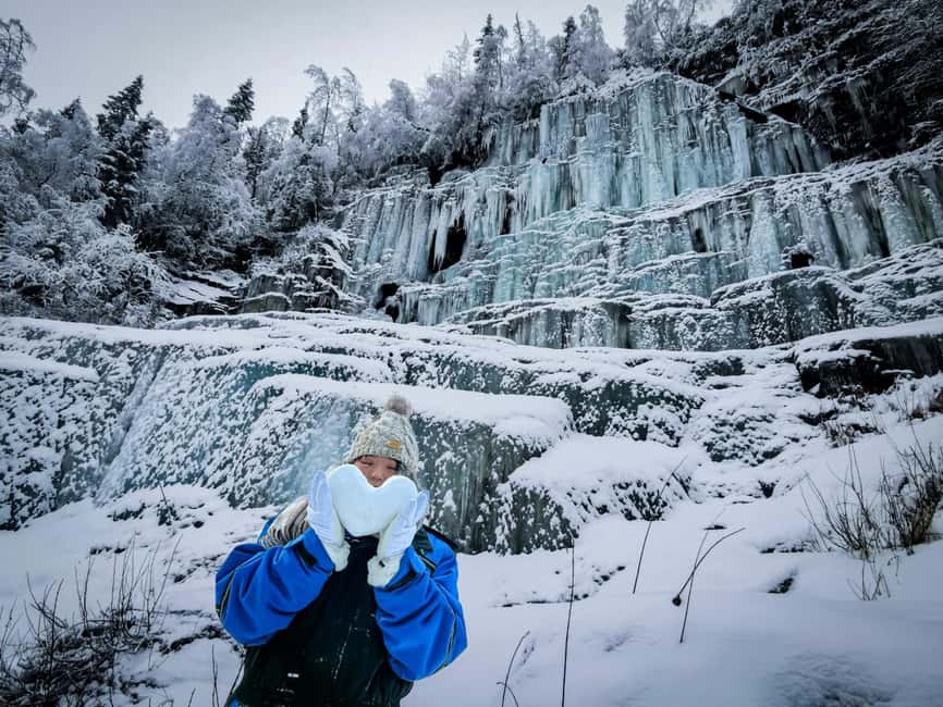 Rovaniemi: Korouoma Canyon Frozen Waterfalls Hike & BBQ - Getting there from Rovaniemi in a 2025 4x4 van